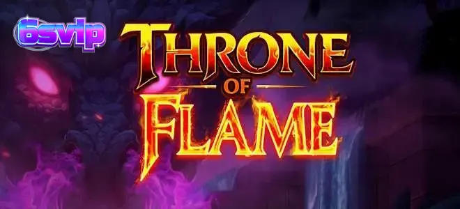 Pemandangan mistis pegunungan naga dalam slot Thrown of Flame